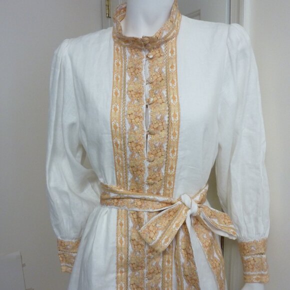 LUG VON SIGA Florence Long Sleeve Linen Short Dress - Picture 4 of 7